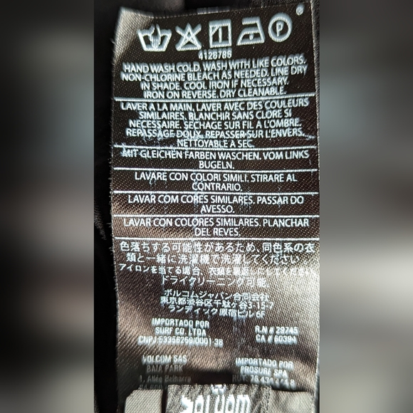 VOLCOM Black/gold thread Text Me Dress Size S - Picture 9 of 10